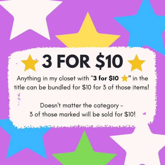 ⭐ 3 for $10 ⭐ Bundle Option! - Picture 1 of 1